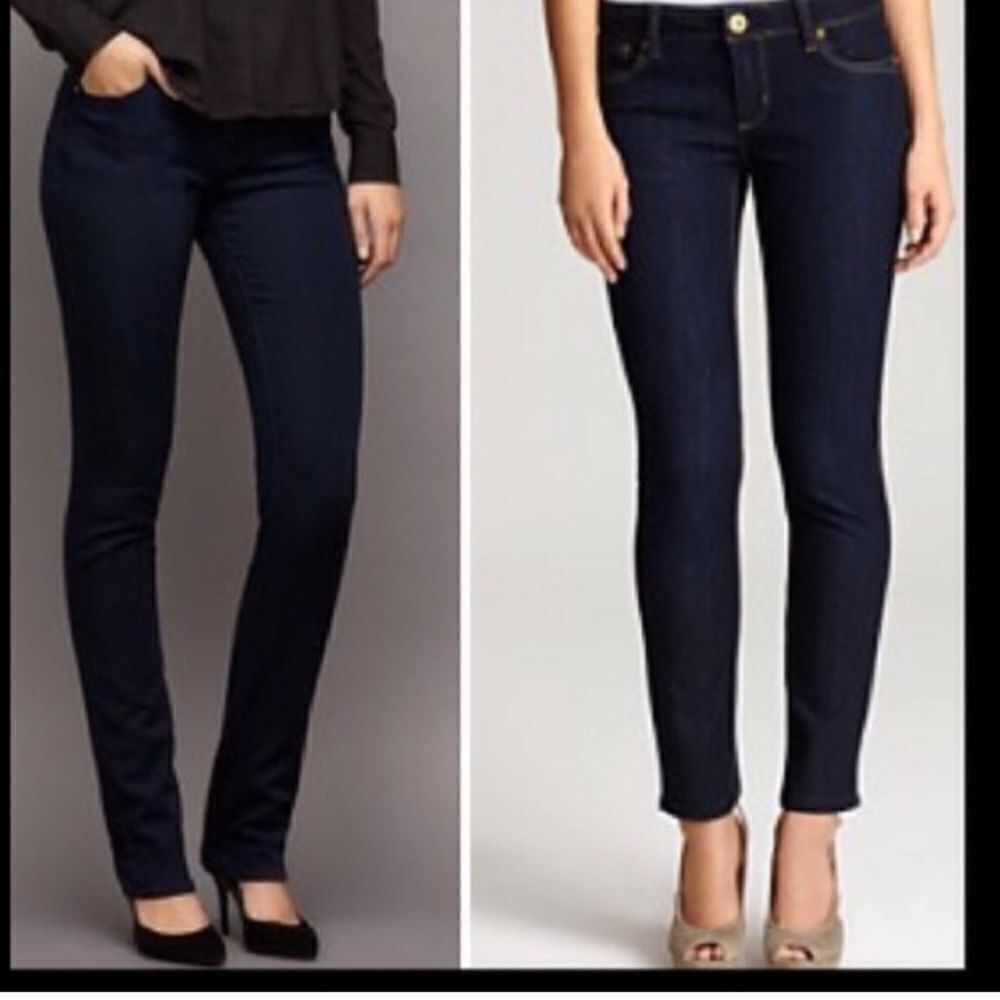 DL1961 Tory Slim Straight Five Pocket Dark Wash Four Way Stretch Jeans Size 26